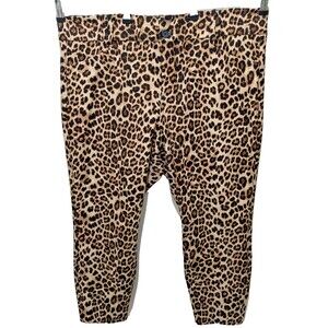 Torrid Pants Leopard Print Sz 22  42" Waist  Two Front Pockets Belt Loops Casual